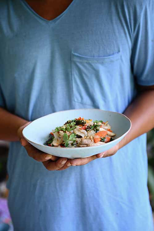 Handcrafted artisanal ceramic dinnerware