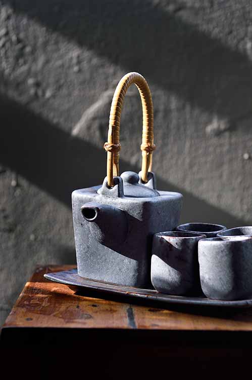 Tableware Handmade Free-Form Teapot Set