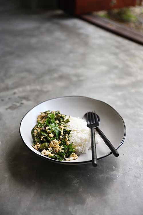 Handmade black and white pasta bowl