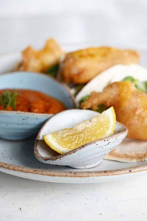 Handcrafted artisanal ceramic dinnerware