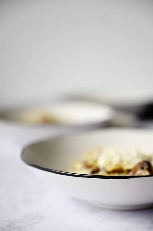 Handmade Ceramic tableware Free-Form Pasta Bowl