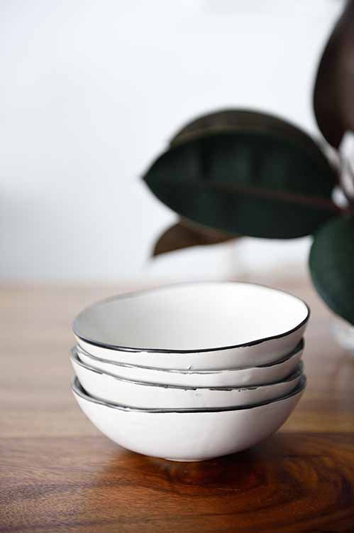 Handmade Ceramic tableware Free-Form Soup Bowl