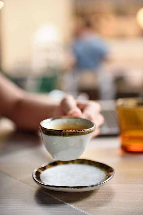 Handcrafted artisanal ceramic dinnerware