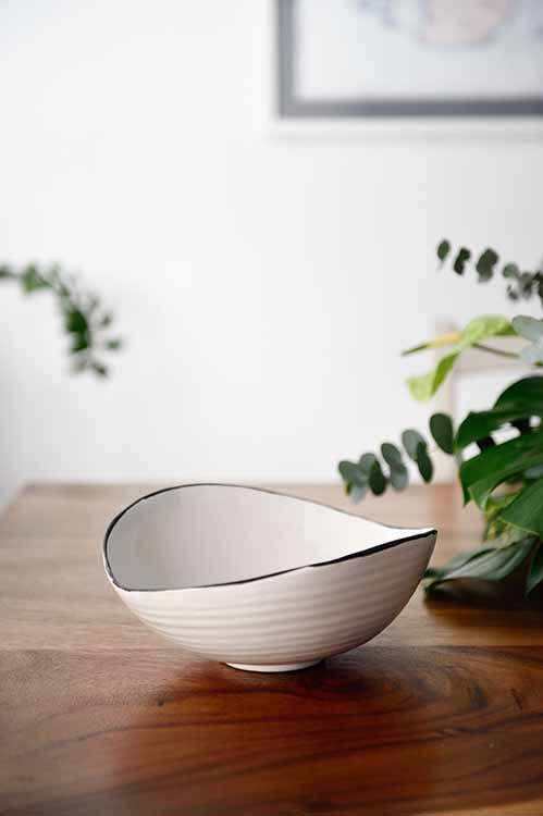Handmade Ceramic tableware Free-Form Shell Sharing Dish