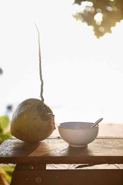 Black and white handmade Rice bowl
