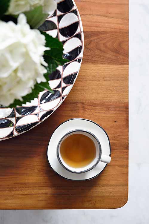 Handmade Ceramic tableware Free-Form Cup and Coaster Set