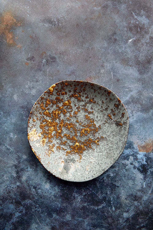 Charcoal Grill Ceramic Tableware Set | Ceramic Handmade Side Plate