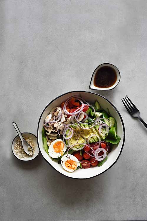 Handmade Ceramic tableware Free-Form Salad Bowl