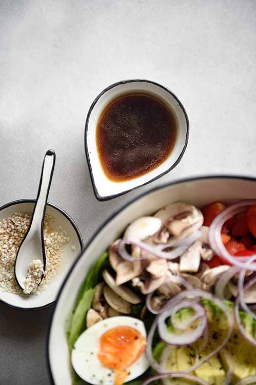 Handmade Ceramic tableware Free-Form Salad Dressing Server
