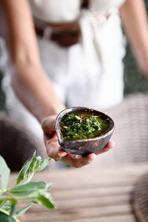 Tableware Handmade Free-Form Salad Dressing Server