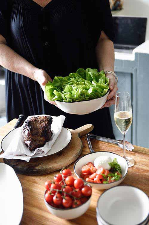 Handmade Ceramic tableware Free-Form Salad Bowl