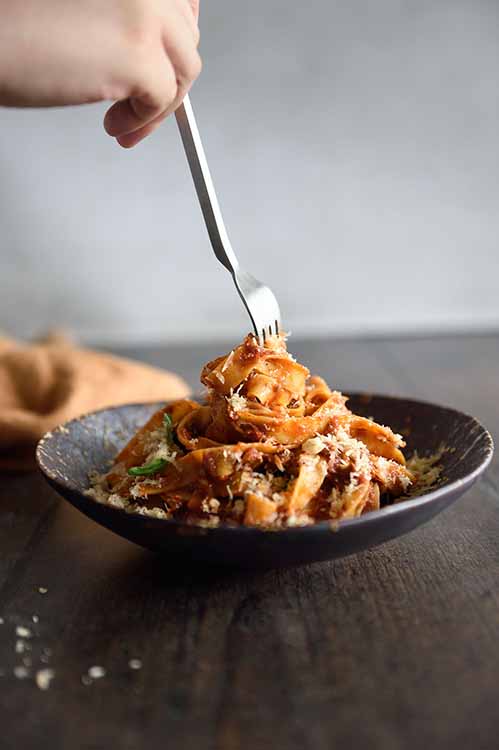 Tableware Handmade Free-Form Pasta Bowl