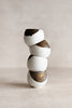 Handmade gold leaf ceramic tea cup with bronze-dipped rim