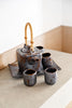 Handmade pottery teaset free shipping