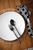 Handmade Ceramic tableware classic black and white dinner plate