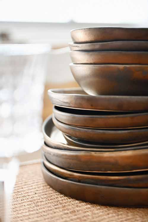 handmade ceramic dinnerware