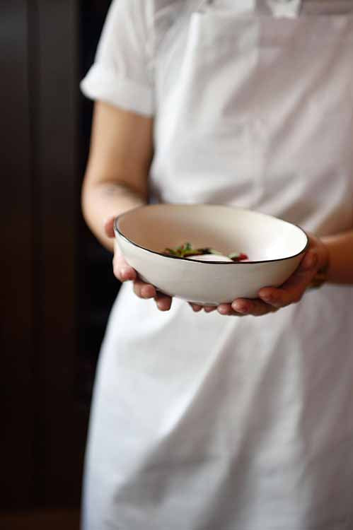 Handmade Ceramic tableware Free-Form Soup Bowl