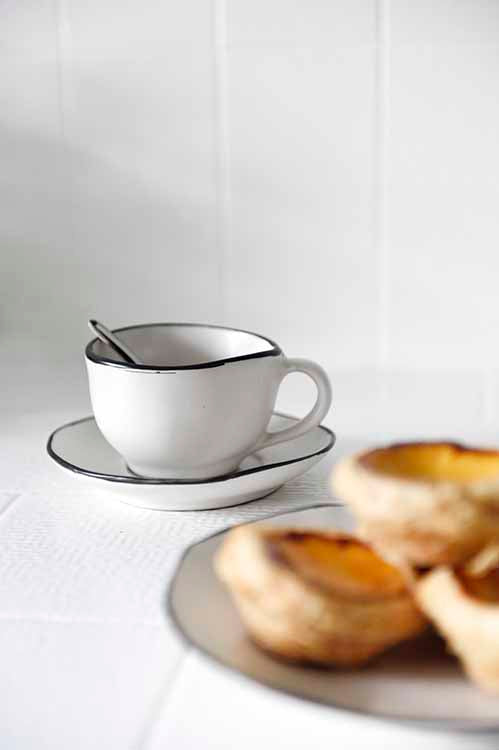 Handmade Ceramic tableware latte cups for cafes