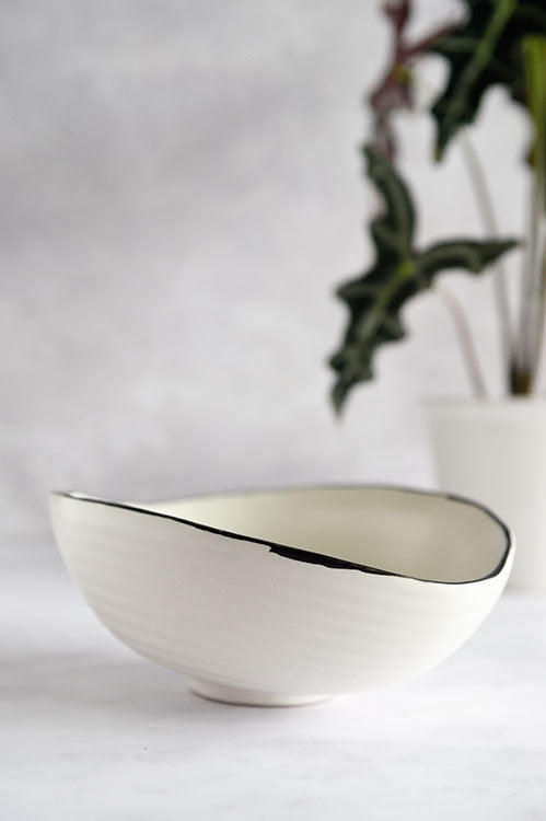 Handmade Ceramic tableware Free-Form Shell Sharing Dish